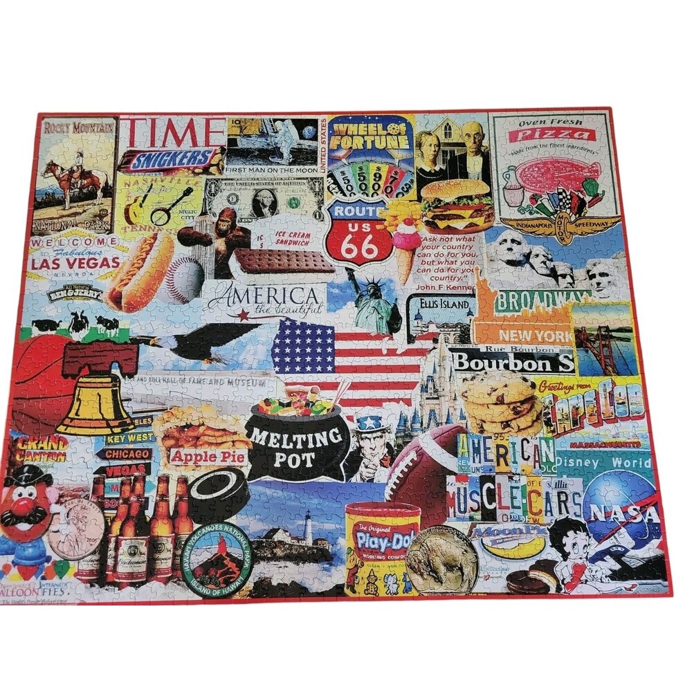 2019 I Love America  WHITE MOUNTAIN 1,000 Piece Puzzle Larger Pieces #1279